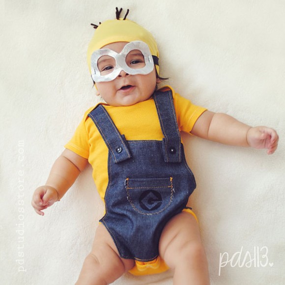 Fatos halloween para bebé - minion